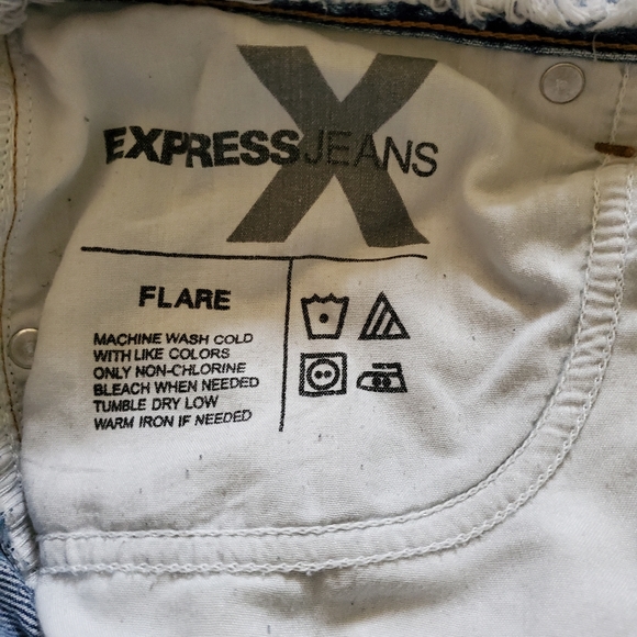 Express Flare Jeans size 7/8 R - Picture 10 of 12